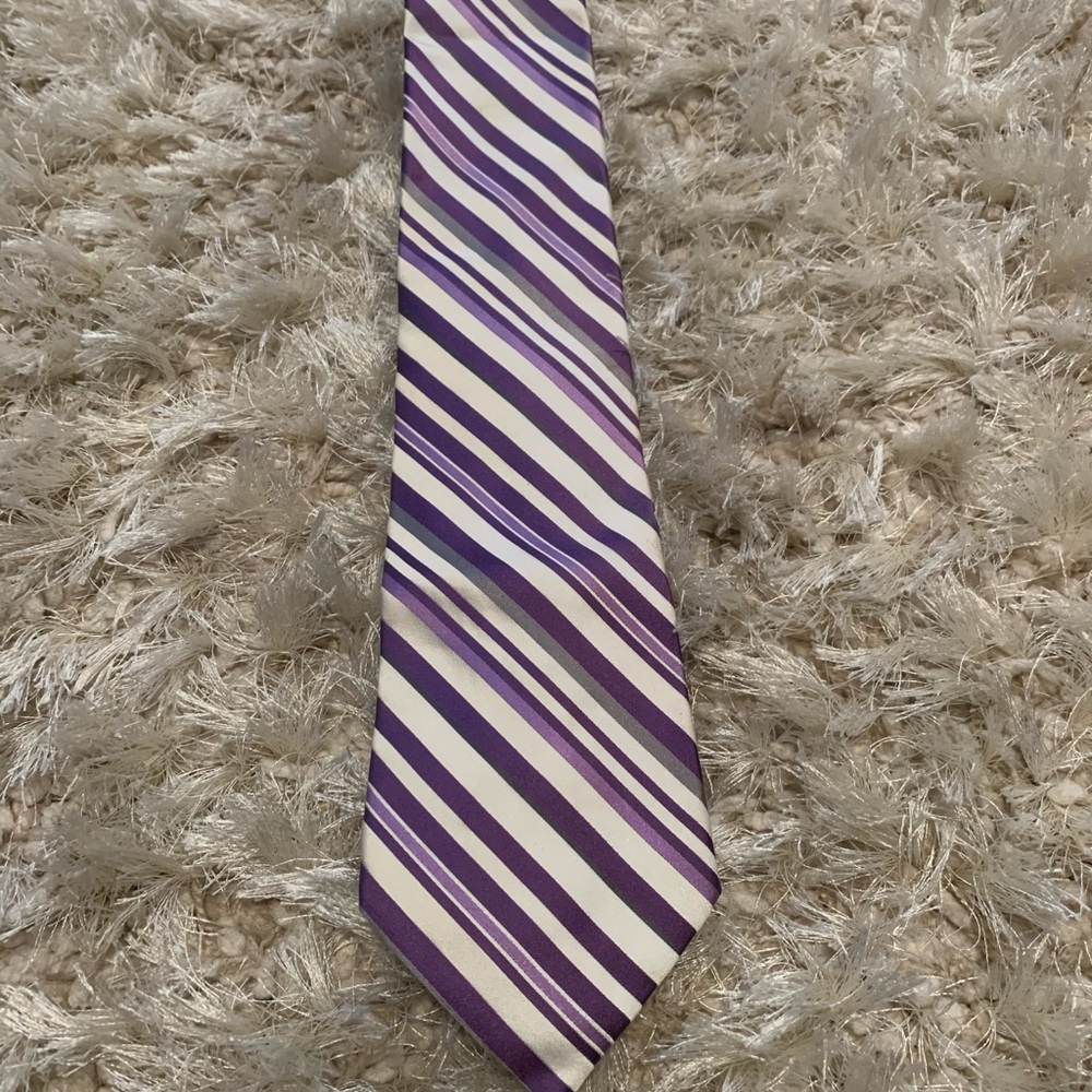 Express - Purple and White - Tie